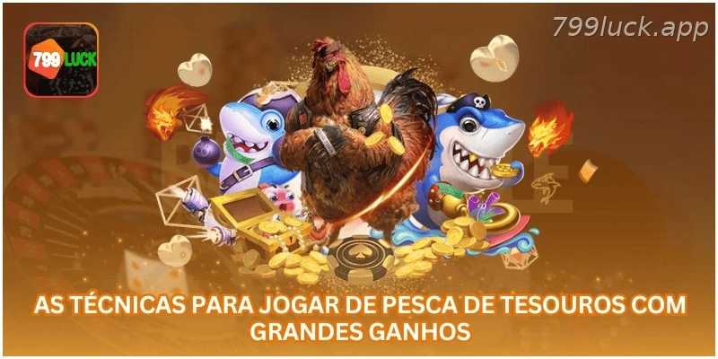Técnicas para jogar pesca de tesouros com mais organização.
