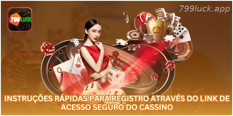 Instruções para registrar conta pelo link oficial da 799LUCK.