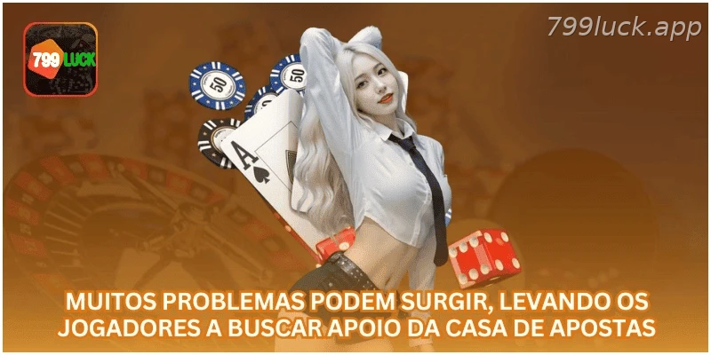 Situações em que o jogador pode precisar do suporte da 799LUCK.