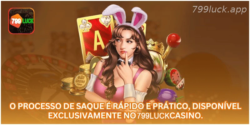 Processo de saque na 799LUCK Casino.