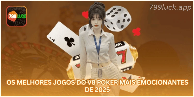 Jogos de cartas em destaque na sala V8 Poker em 2025.