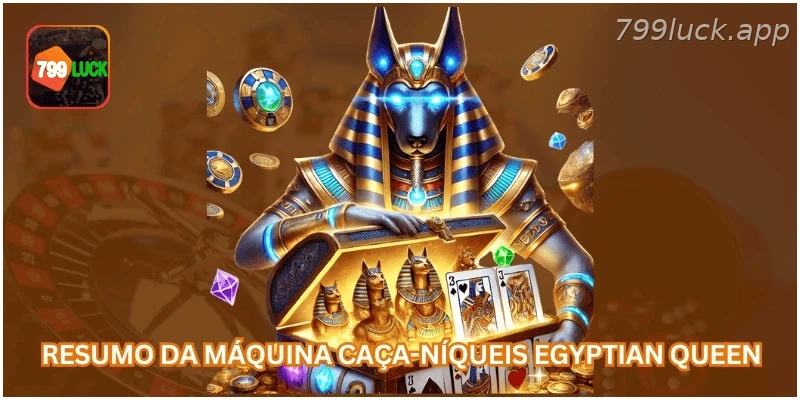 Resumo do caça-níqueis Egyptian Queen.