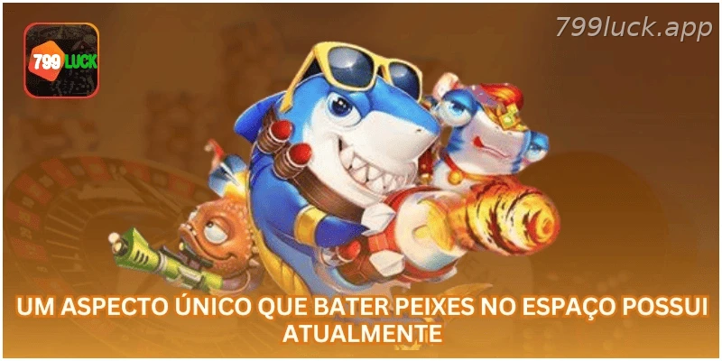 Visual e mecânica do jogo Bater Peixes no Espaço.